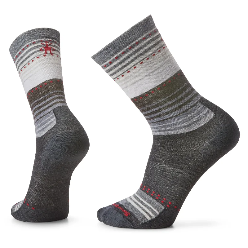 Sporty moisture-wick socks-Smartwool Everyday Stitch Stripe Crew Socks