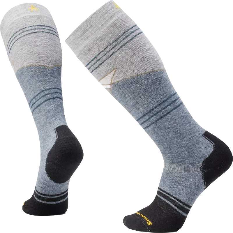 Premium athletic socks-Snowboard Full Cushion Mountain Geo OTC Socks