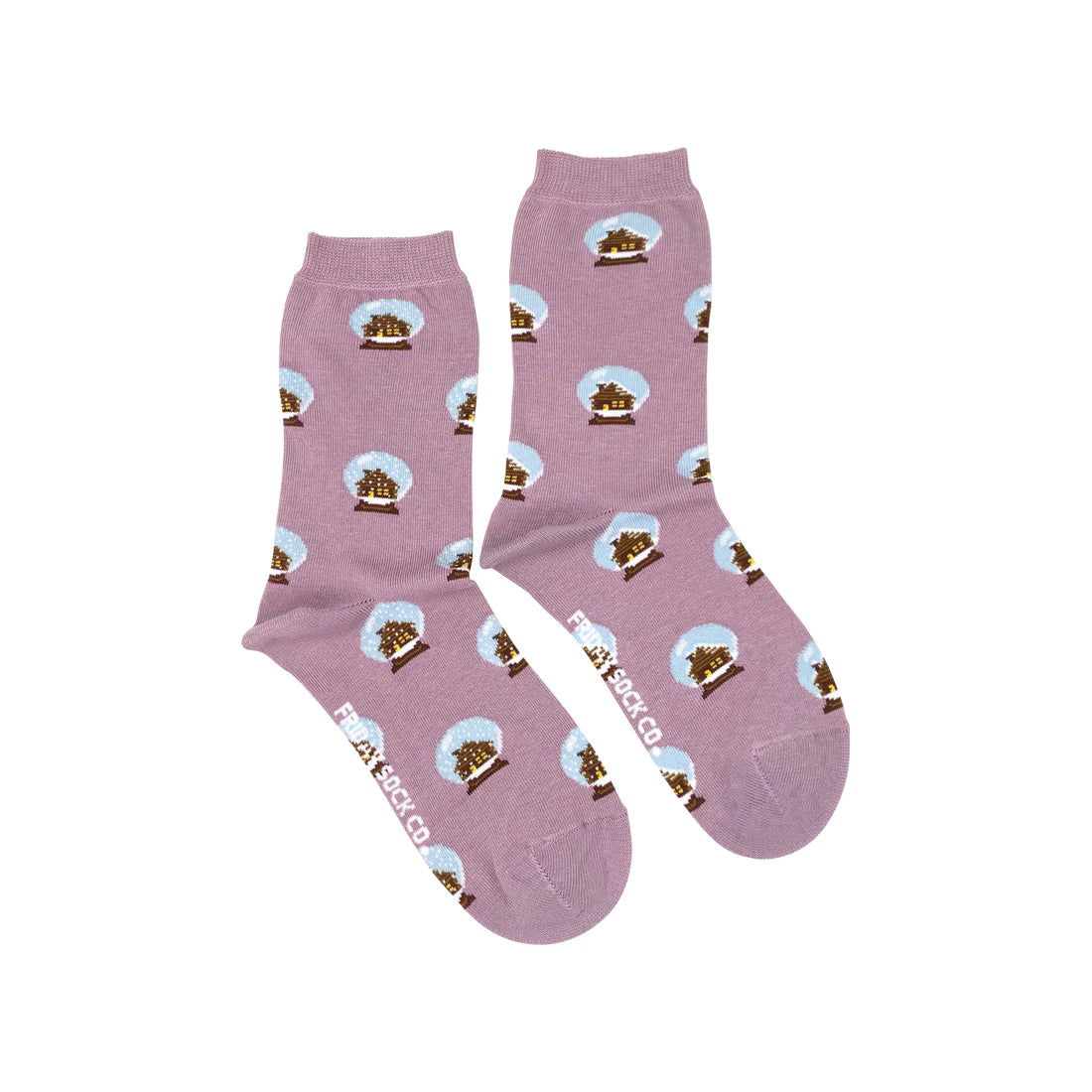 Adorable stripe socks-Snowglobe Mismatched Socks