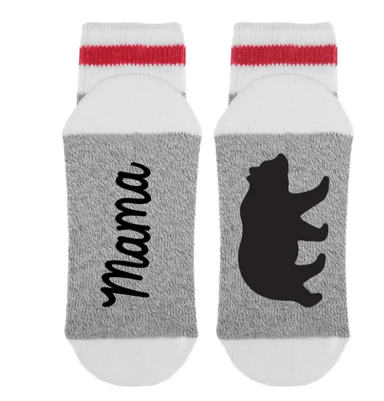 Fun holiday socks-SOCK *DIRTY TO ME-MAMA BEAR SOCKS