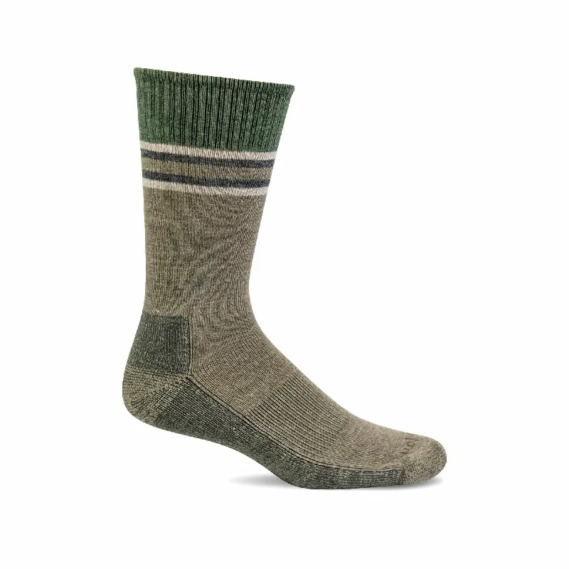 Natural crew socks-Sockwell Mens Canyon Essential Comfort Crew Socks