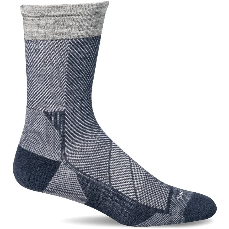 Organic cozy socks-Sockwell Mens Elevate Crew Moderate Compression Socks