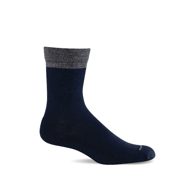 Plush chenille socks-Sockwell Mens Free 'N Easy Relaxed Fit Crew Socks