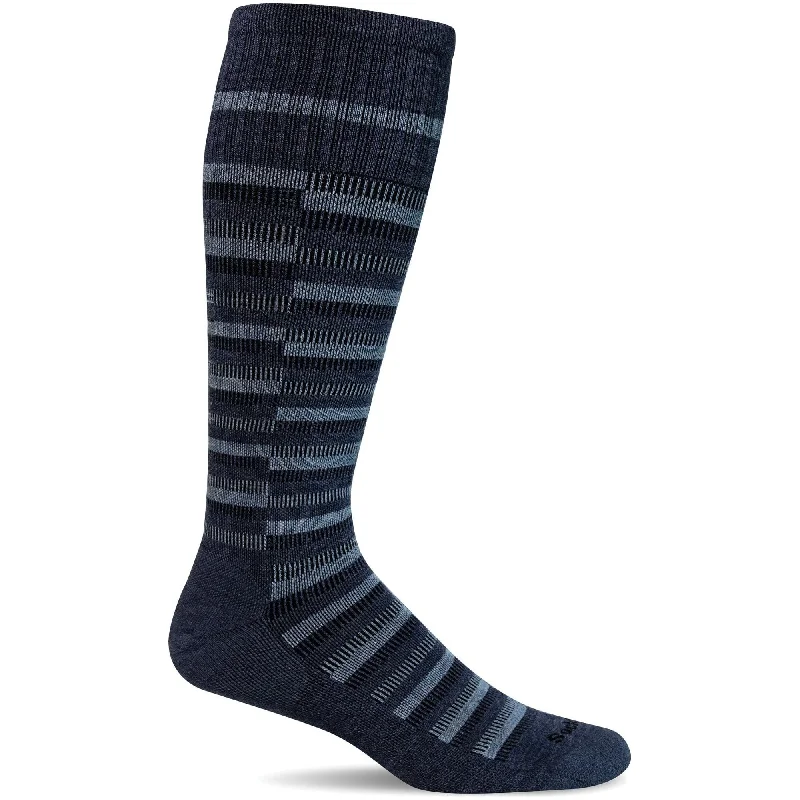 Durable ski socks-Sockwell Mens Geo Moderate Compression OTC Socks