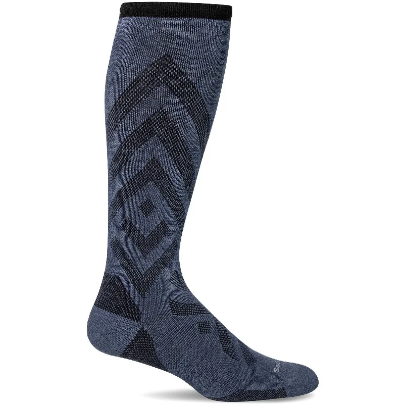 Breathable knit crew-Sockwell Mens Surge Firm Compression Socks