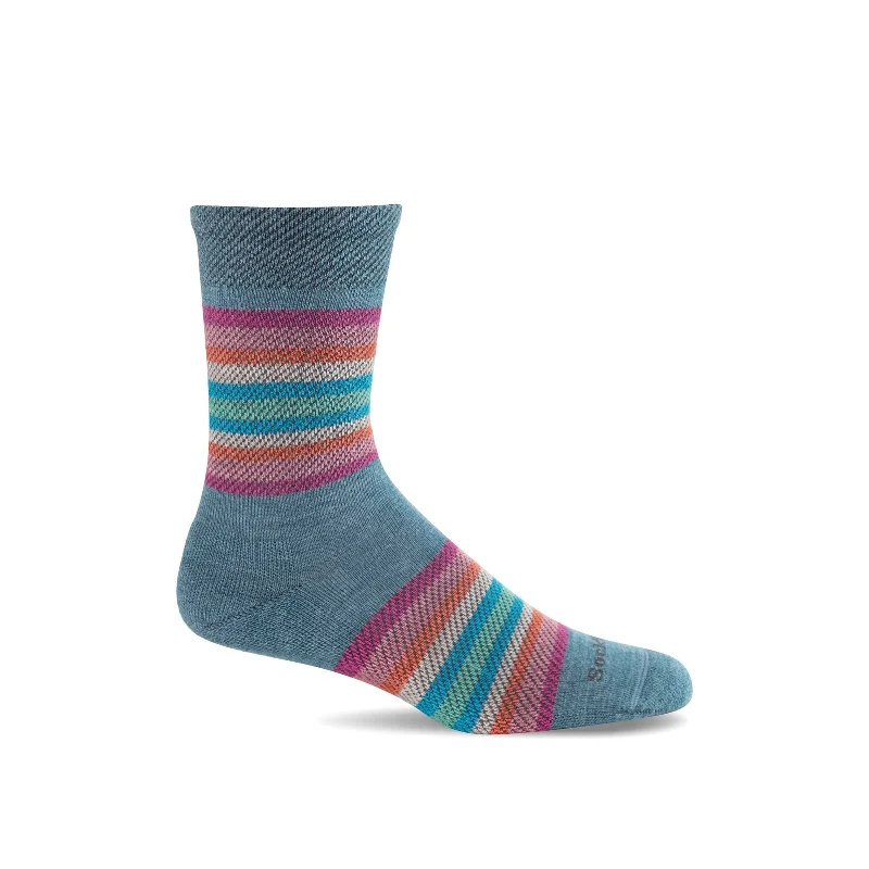 Anti-slip cozy socks-Sockwell Womens Blanket Twill Essential Comfort Crew Socks