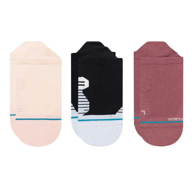 Cushioned holiday socks-Stance Women's Run- Circuit 3 Pack