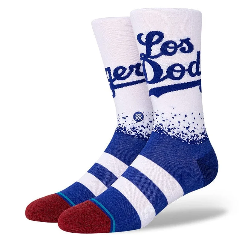 Elegant bamboo socks-Stance Los Angeles Dodgers Connect Crew Socks