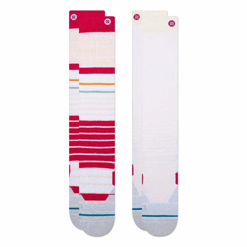 Minimalist striped socks-Stance Pinky Promise Snow OTC 2-Pack Socks