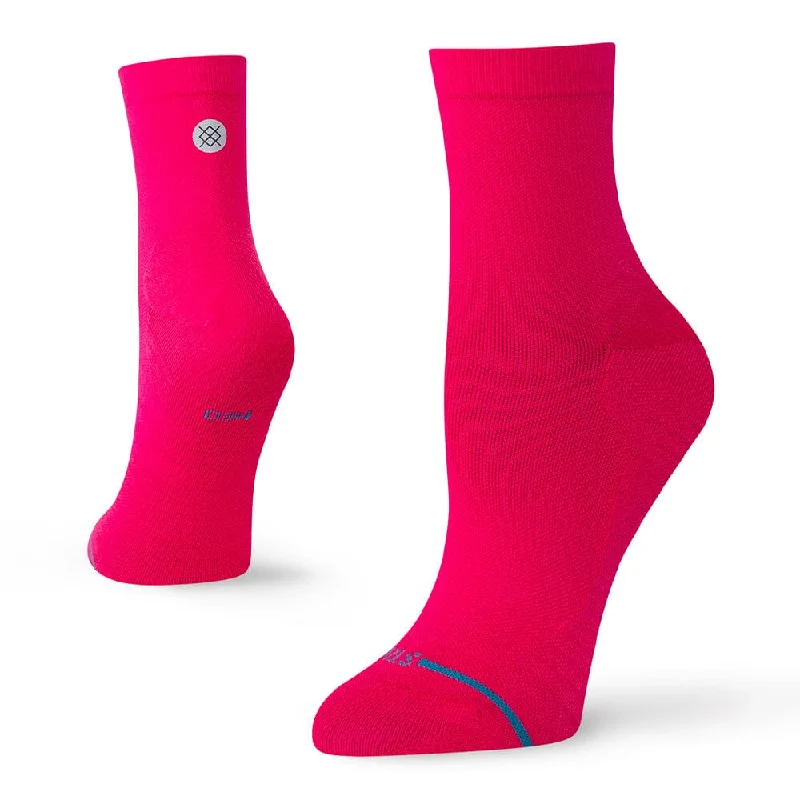 Casual bamboo socks-Stance Run Iconic Ultralight Quarter Socks