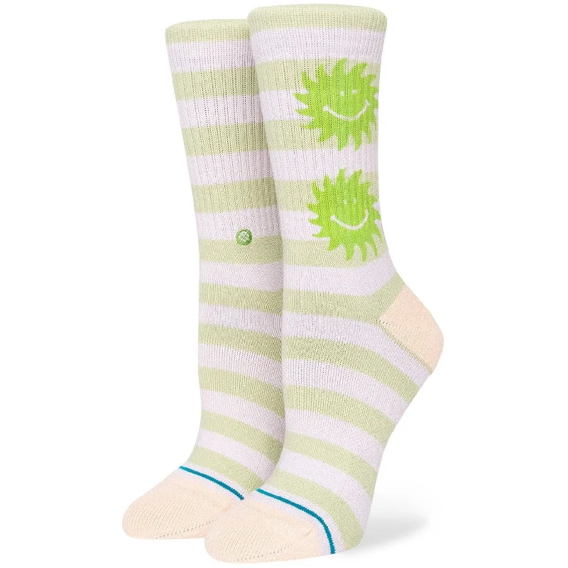 Compression bamboo socks-Stance Womens Smiley Crew Socks