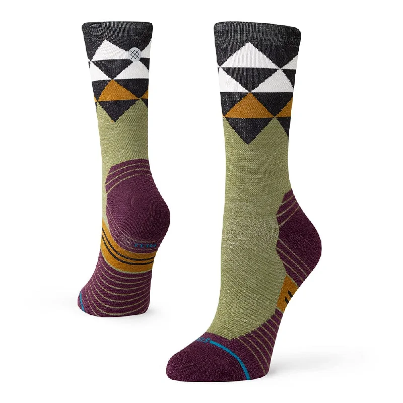 Playful emoji socks-Stance Women's Run Quadrilateral Light Wool Crew Socks