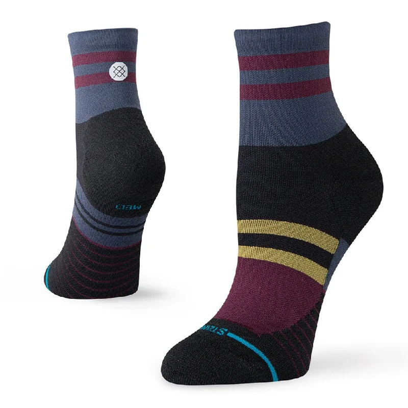 Durable wool crew-Stance Women's Run So Sporty Light Quarter Socks