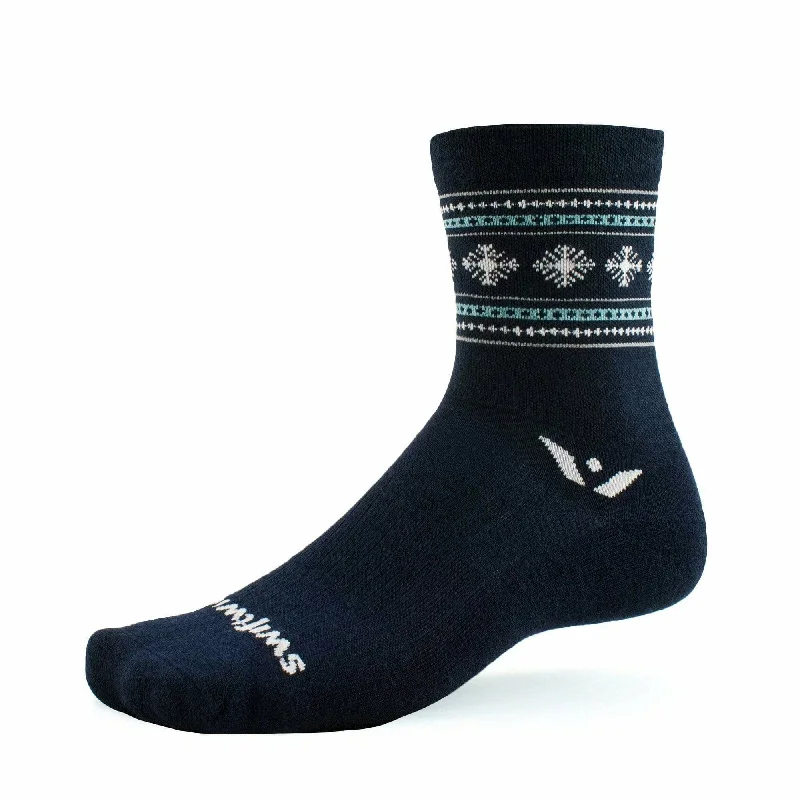 Cushioned fitness socks-Swiftwick Vision Five Winter Limited Edition Crew Socks