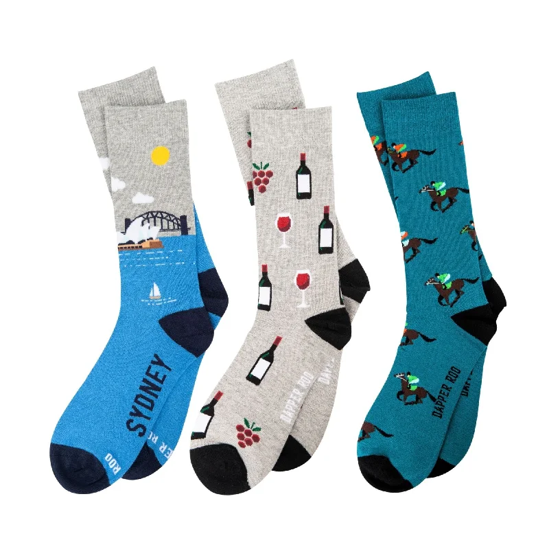 Grip fitness socks-Sydney Socks Gift Set