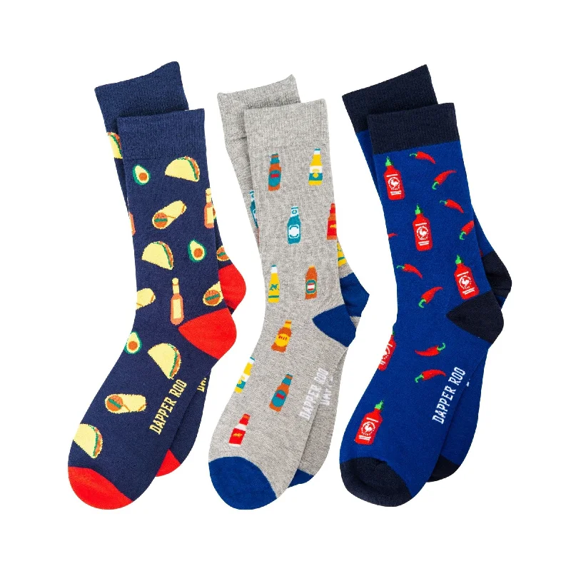 Organic fuzzy socks-Tex Mex 2 Socks Gift Set