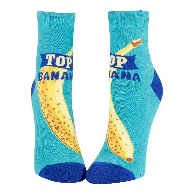 Elegant knit socks-Top Banana Women's Ankle Socks in Blue | Cotton Footwear | BlueQ at GetBullish