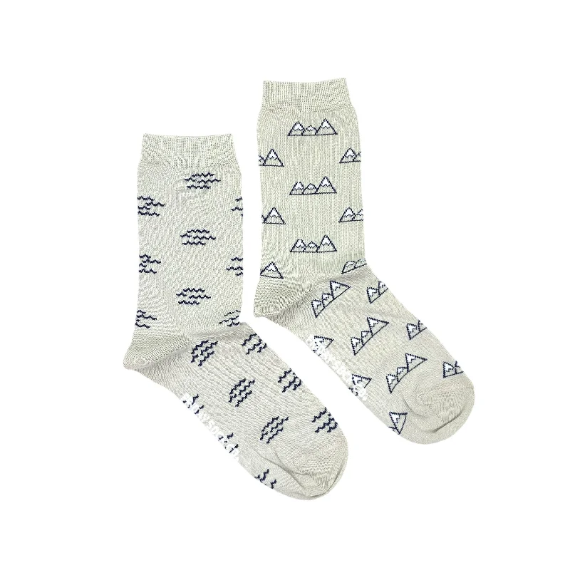 Soft low-cut socks-Wave & Mountain Recycled Socks