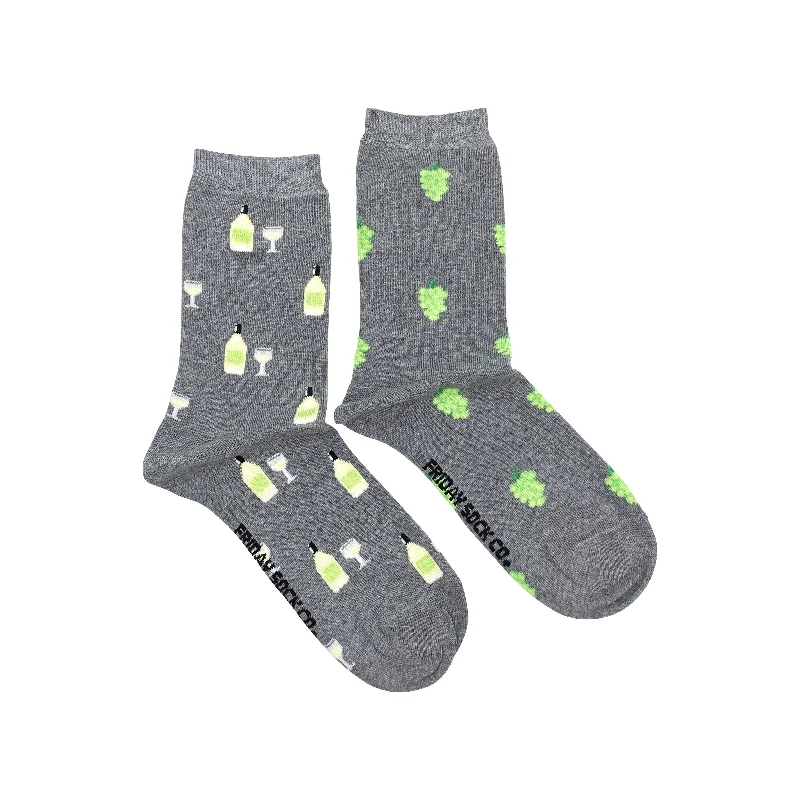 Breathable wool socks-White Wine + Grapes Socks