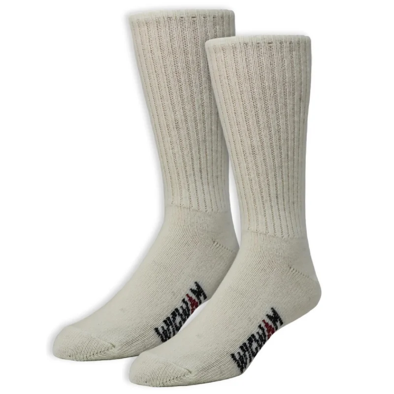 Hand-knit striped socks-Wigwam 625 Wool Crew 2-Pack Socks