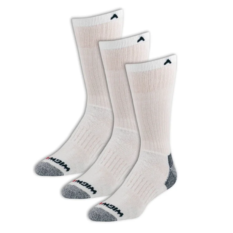 Soft organic socks-Wigwam At Work All Day Lightweight Crew 3-Pack Socks