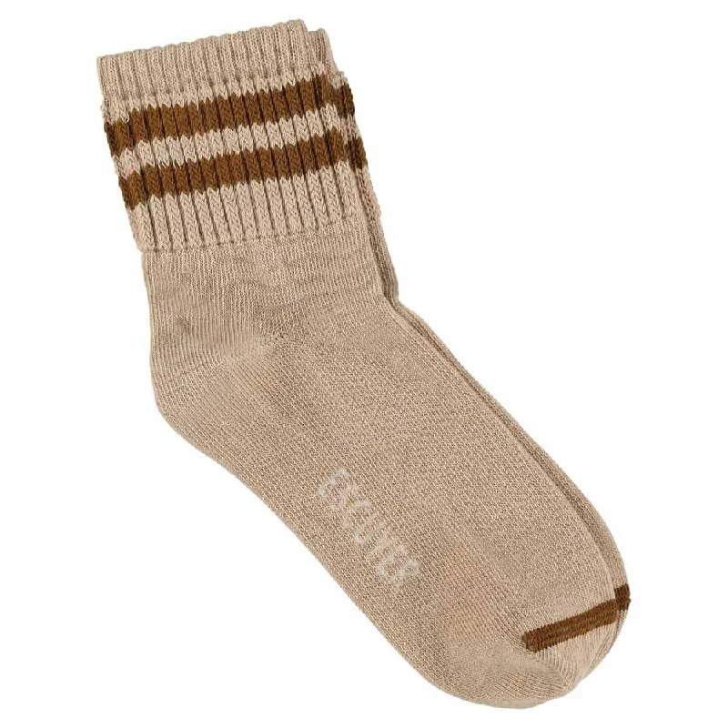 Fun space socks-Women Ankle Socks Pink / Brown