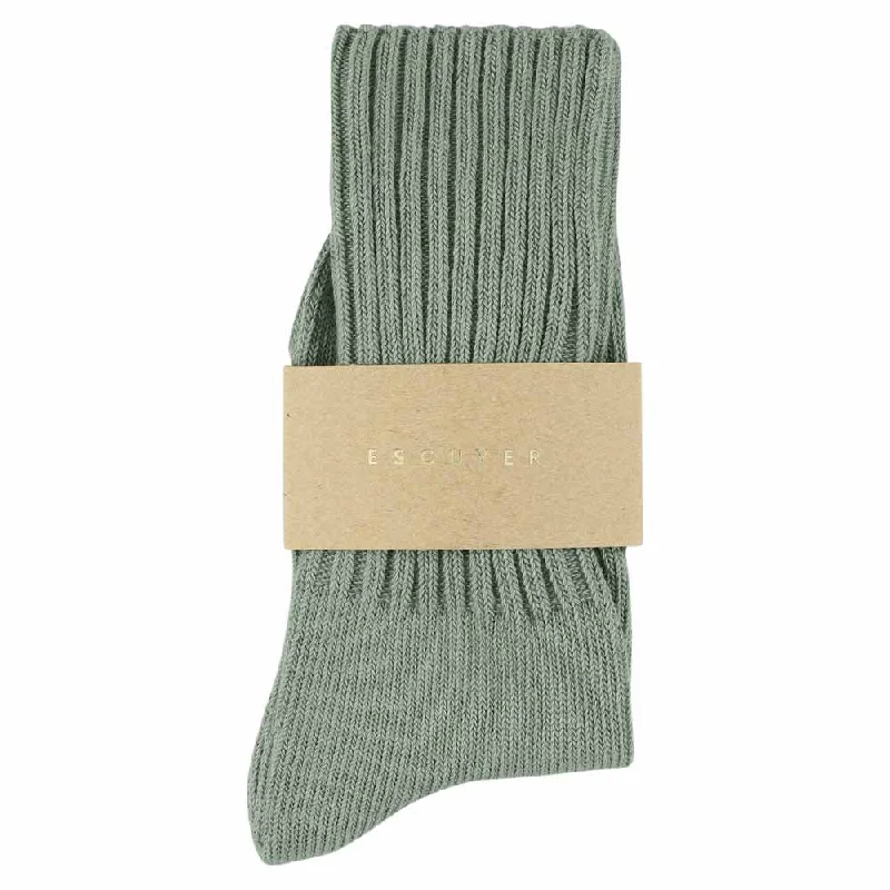 Durable trekking socks-Women Crew Socks - Agave Green