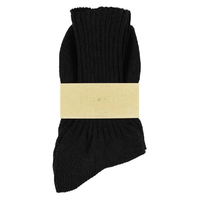 Durable ski socks-Women Crew Socks - Black