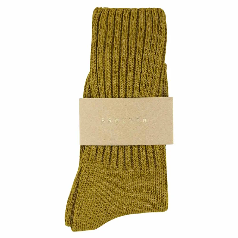 Modern polka socks-Women Crew Socks - Bronze