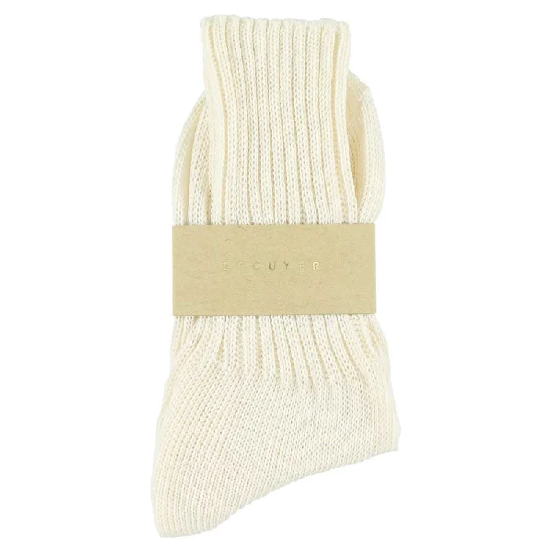 Cushioned fitness socks-Women Crew Socks - Off White