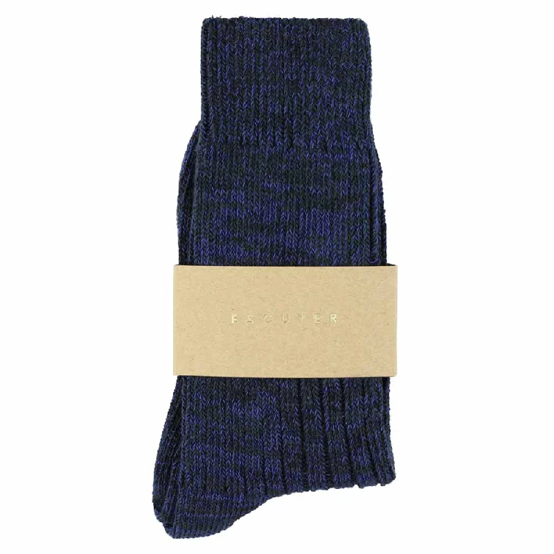 Casual running socks-Women Melange Socks - Blue