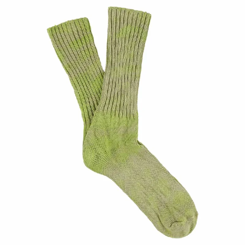 Thick fleece socks-Women Tie Dye Socks - Spring Green