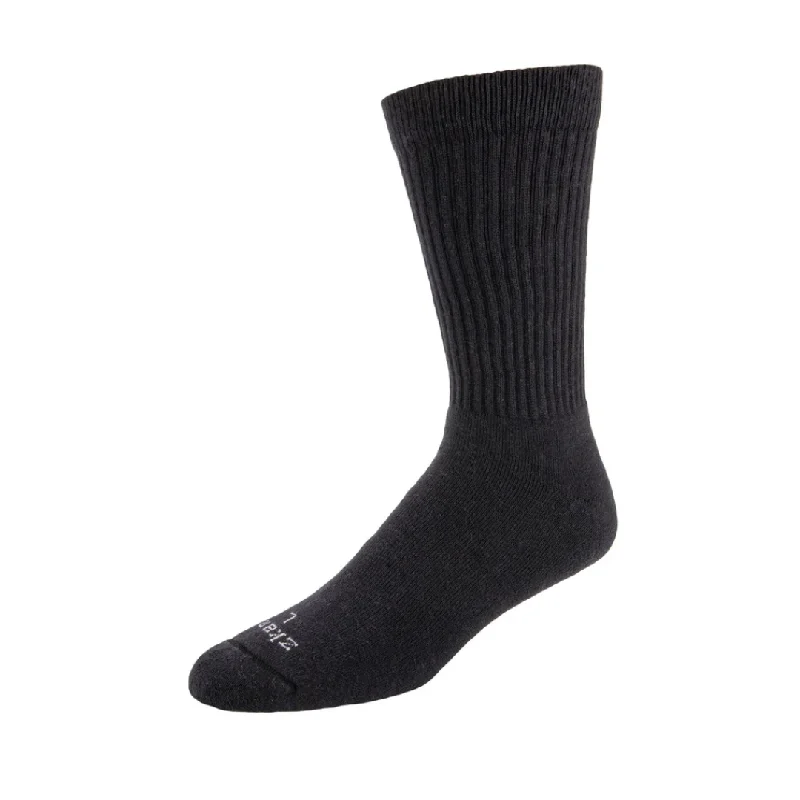 Cushioned knit crew-Women's Aspire Crew Sock in Black from Zkano