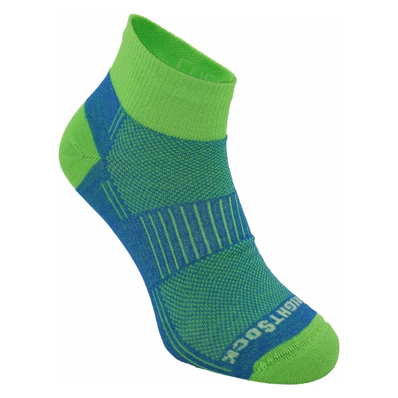 Casual bamboo socks-Wrightsock Coolmesh II Quarter Socks