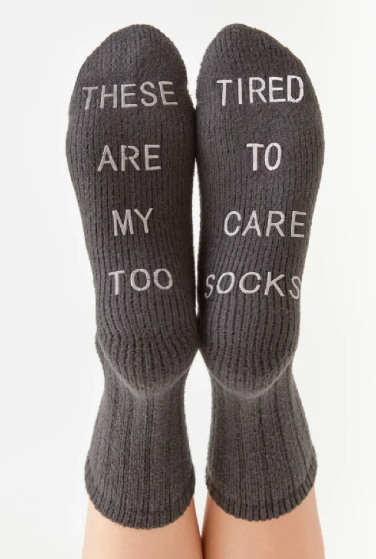 Trendy wool socks-ZSUPPLY TOO TIRED RIB SOCKS