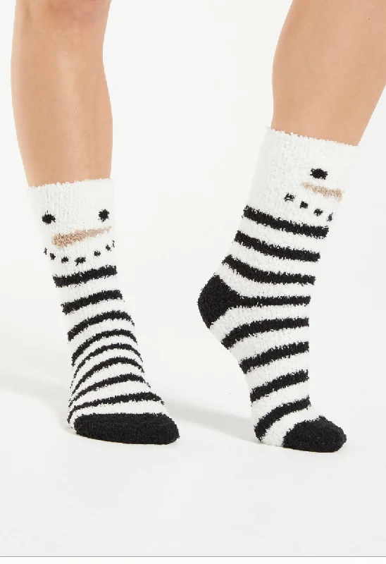 Lightweight wool crew-ZSUPPLY SNOWMAN PLUSH SOCKS