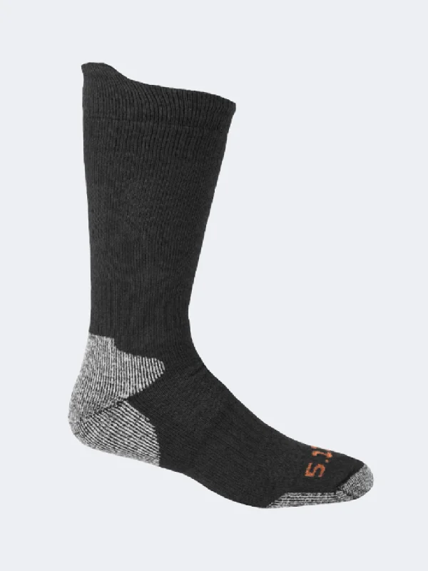 Patterned knit socks-5-11 Brand Cold Weather Men Tactical Sock Black