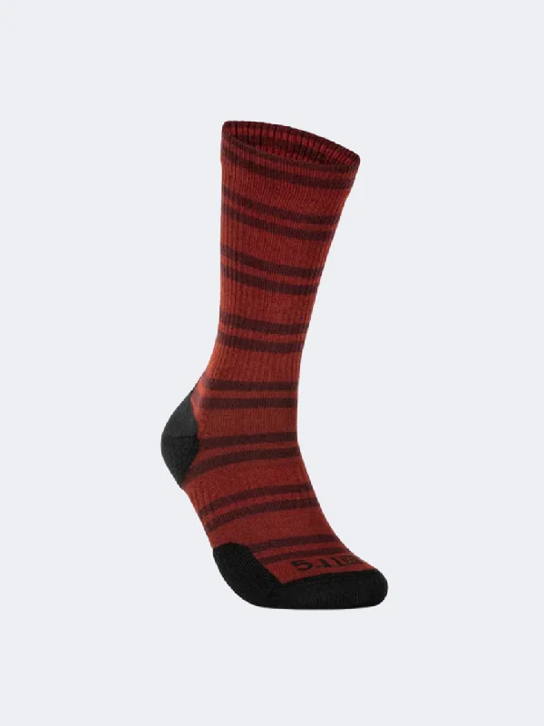 Cool mesh socks-5-11 Brand Crew Stripe Men Tactical Sock Red