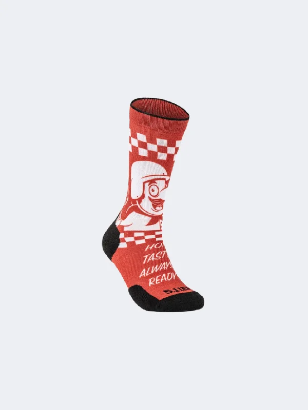 Lightweight linen socks-5-11 Brand Pizza Delivery Men Tactical Sock Red/White/Black