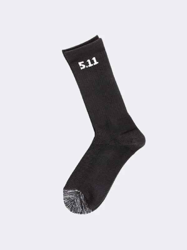 Soft organic socks-5-11 Brand Unisex Tactical Sock 50078-019 5.11 3-Pack 6'' Black