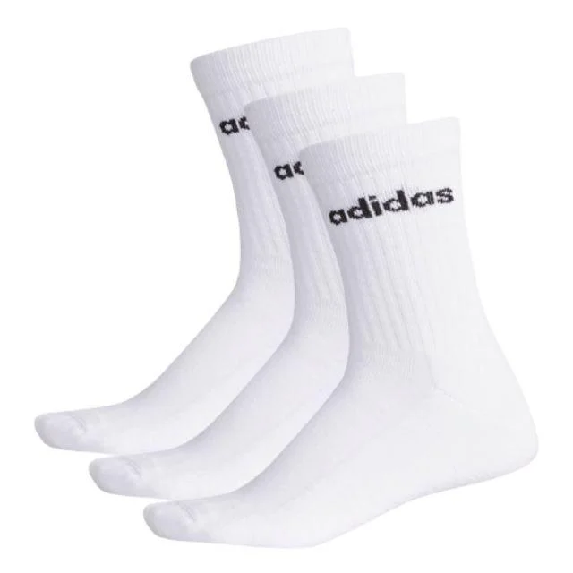 Casual striped crew-Adidas Crew 3 Pairs Unisex Training Sock White/White Cf3388