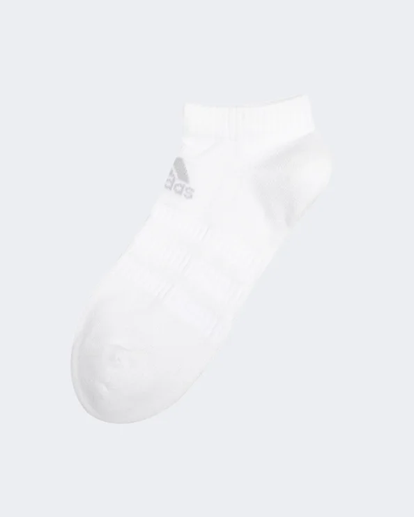 Grip barre socks-Adidas Cushioned Low-Cut 3 Pairs Unisex Training Sock White