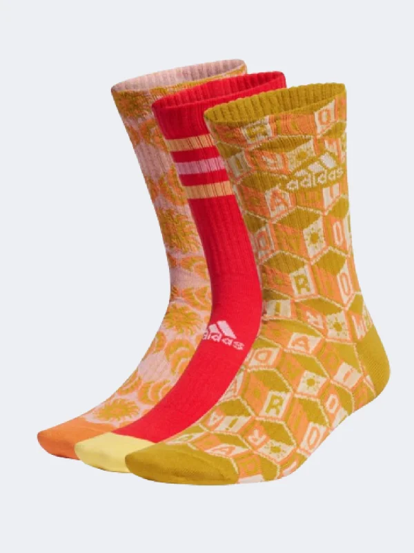 Thin athletic crew-Adidas Farm Rio Women Training Sock Multicolor