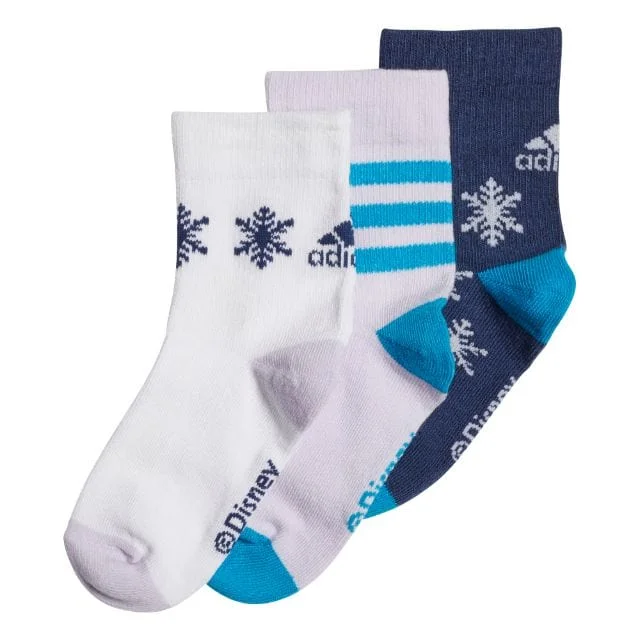 Modern polka socks-Adidas Froz Crew S 3Pp Unisex Training Sock Purple/White Fn0982