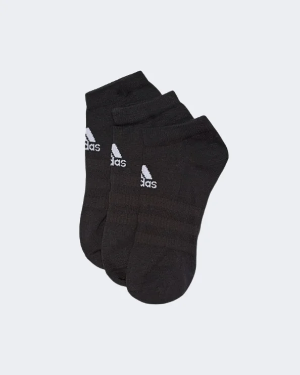 Breathable cozy socks-Adidas Low-Cut 3 Pairs Unisex Training Sock Black