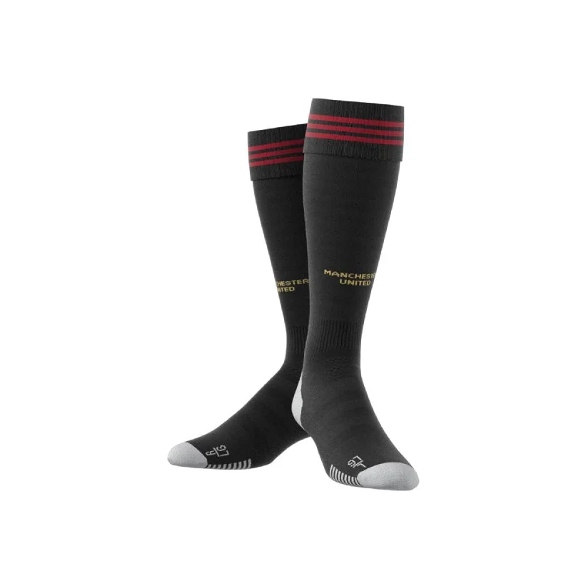 Premium knit socks-Adidas Mufc H So Unisex Football Sock Black Dw7905