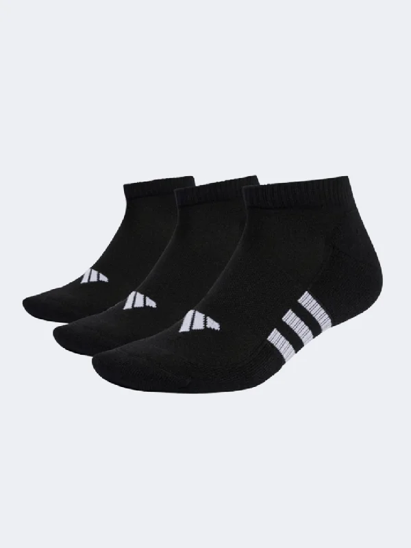 Plush wool socks-Adidas Performance Cushioned Low 3 Pairs Unisex Training Sock Black/White