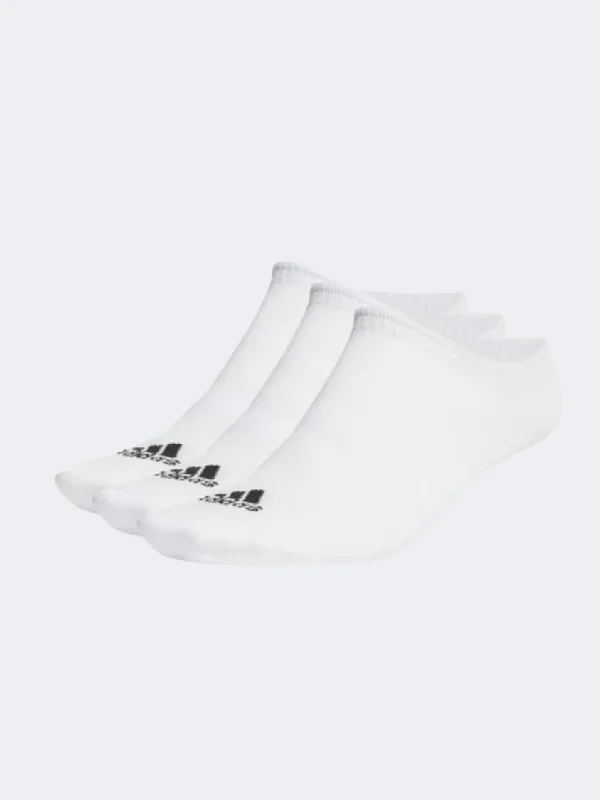 Bold athletic socks-Adidas Thin And Light Kids Training Sock White/Black