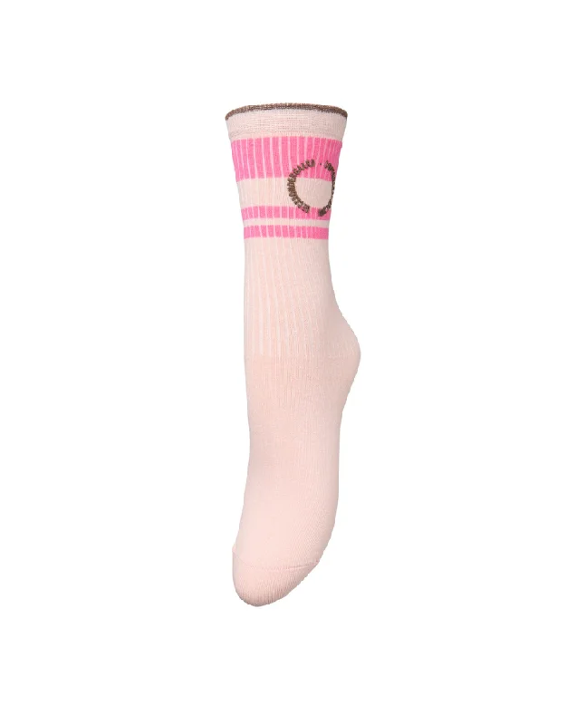 Bright floral socks-Beck Sondergaard Thalia Cotta Rose Socks