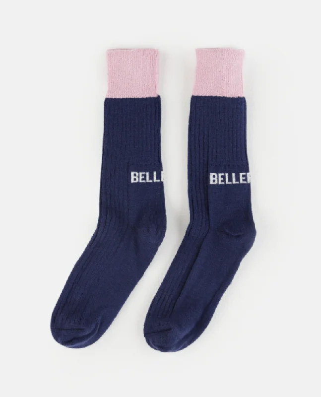 Lightweight linen socks-Bellerose Vocin Naval Socks